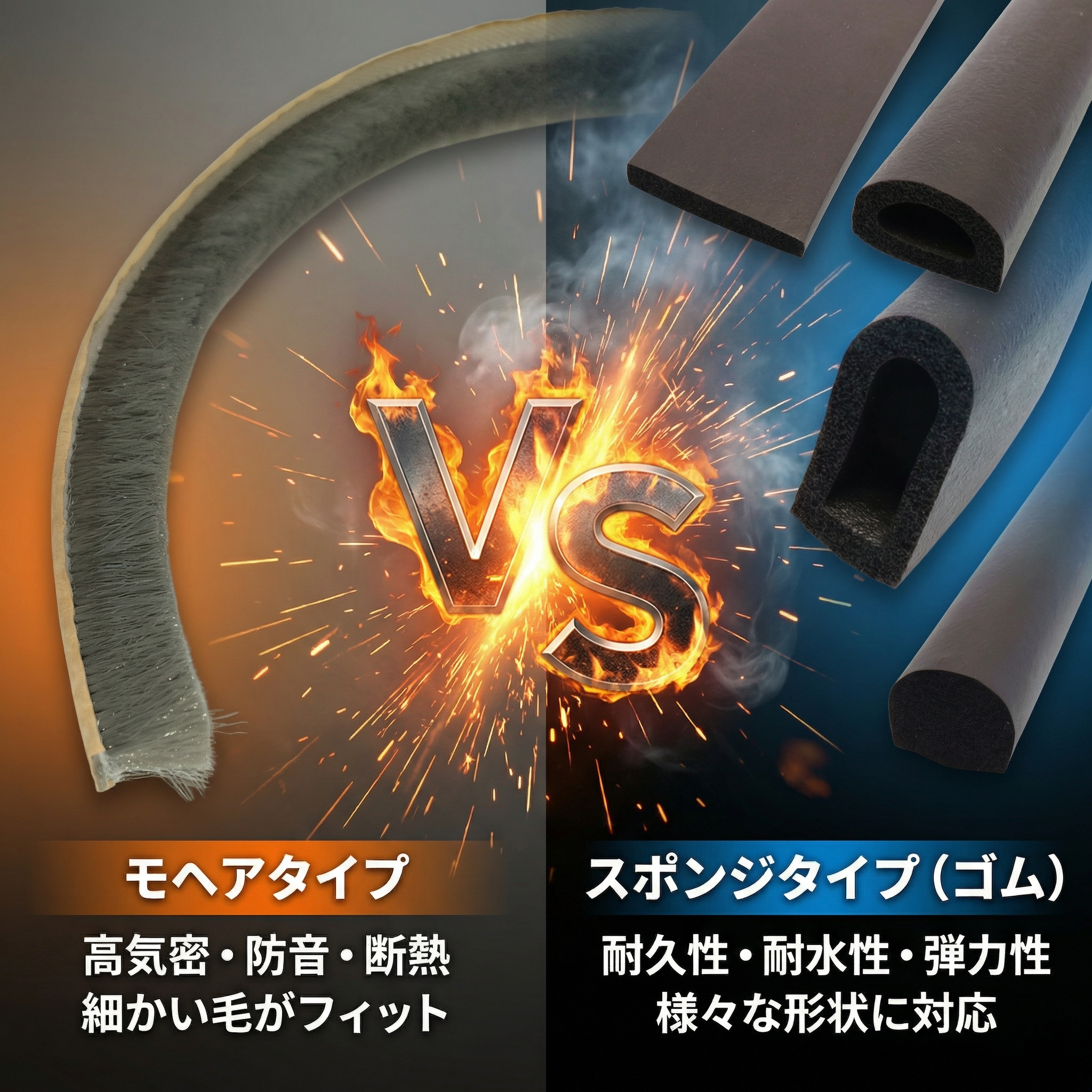 扉の摺動部で悩むお客様の課題を解決！モヘアシールとゴムスポンジの使い分け事例